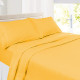 Set of 4 Piece Hotel Luxury Bed Sheet Set and 2 Hypoallergenic Bamboo Pillows