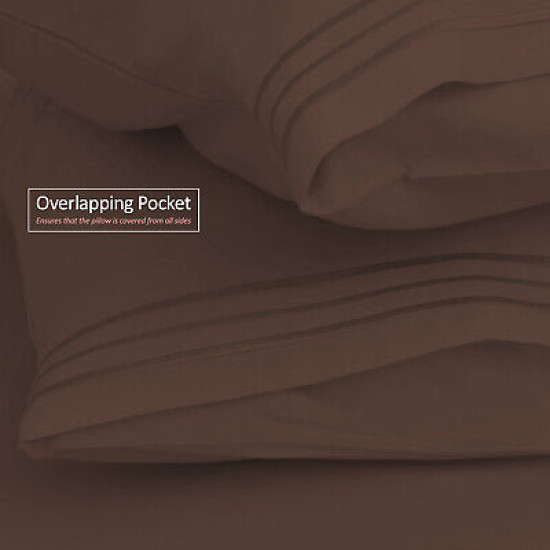 Set of 4 Piece Hotel Luxury Bed Sheet Set and 2 Hypoallergenic Bamboo Pillows