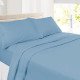 Set of 4 Piece Hotel Luxury Bed Sheet Set and 2 Hypoallergenic Bamboo Pillows