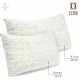 Set of 4 Piece Hotel Luxury Bed Sheet Set and 2 Hypoallergenic Bamboo Pillows