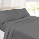 Set of 4 Piece Hotel Luxury Bed Sheet Set and 2 Hypoallergenic Bamboo Pillows
