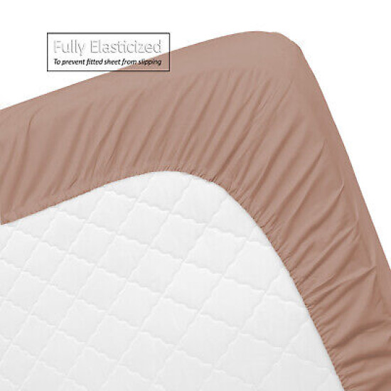 Set of 4 Piece Hotel Luxury Bed Sheet Set and 2 Hypoallergenic Bamboo Pillows