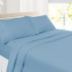 Set of 4 Piece Hotel Luxury Bed Sheet Set and 2 Hypoallergenic Bamboo Pillows