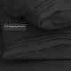 Set of 4 Piece Hotel Luxury Bed Sheet Set and 2 Hypoallergenic Bamboo Pillows