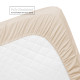 Set of 4 Piece Hotel Luxury Bed Sheet Set and 2 Hypoallergenic Bamboo Pillows