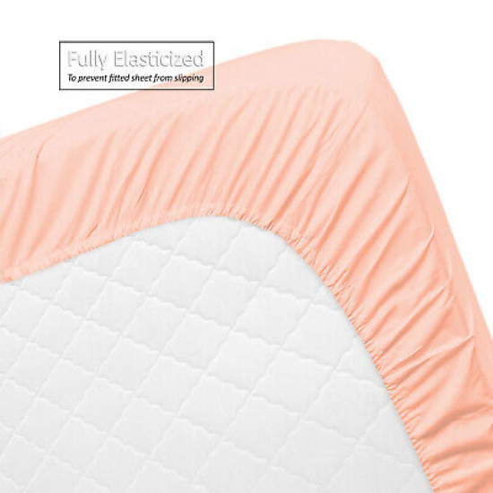 Set of 4 Piece Hotel Luxury Bed Sheet Set and 2 Hypoallergenic Bamboo Pillows