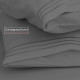 Set of 4 Piece Hotel Luxury Bed Sheet Set and 2 Hypoallergenic Bamboo Pillows