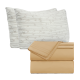 Set of 4 Piece Hotel Luxury Bed Sheet Set and 2 Hypoallergenic Bamboo Pillows