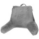 Super Soft Reading Pillow, TV & Bed Rest Pillow, Arms Support With Pockets -Gray