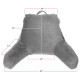 Super Soft Reading Pillow, TV & Bed Rest Pillow, Arms Support With Pockets -Gray