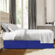 Luxury Pleated Tailored Bed Skirt - 14” Drop Dust Ruffle, Twin XL - Royal Blue