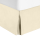 Hotel Luxury Pleated Tailored Bed Skirt - 14” Drop Dust Ruffle, Twin XL - Cream