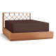 21” Extra Deep Pocket Ultra Soft Fitted Sheet Elastic All Around, Twin-Chocolate