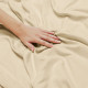 Duvet Cover Set Soft Brushed Comforter Cover W/Pillow Sham, Cream - King