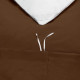 Duvet Cover Set Soft Brushed Comforter Cover W/Pillow Sham, Chocolate - Full