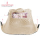 Soft Reading Pillow, TV & Bed Rest Pillow, Arms Support With Pockets - Beige