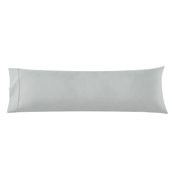 Body Pillowcase - 1 Microfiber Pillowcase -Body Pillow Size 20x54, Silver Gray