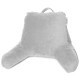 Super Soft Reading Pillow, TV & Bed Rest Pillow, Arms Support W/ Pockets -Silver