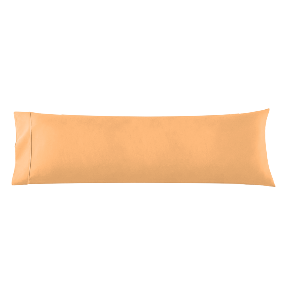 Body Pillowcase - 1 Microfiber Pillow Case -Body Pillow Size 20x54, Light Orange