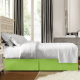 Luxury Pleated Tailored Bed Skirt - 14” Drop Dust Ruffle, Cal King -Garden Green