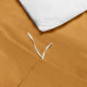 Duvet Cover Set Soft Brushed Comforter Cover W/Pillow Sham, Mocha - Full