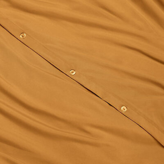 Duvet Cover Set Soft Brushed Comforter Cover W/Pillow Sham, Mocha - Full