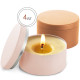 Candle Tins for Candle Making Metal Jars Storage Containers Lids and Stickers
