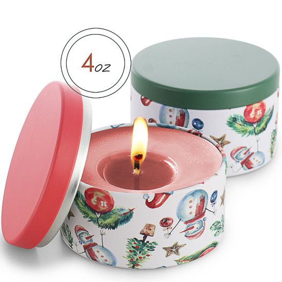 Candle Tins for Candle Making Metal Jars Storage Containers Lids and Stickers