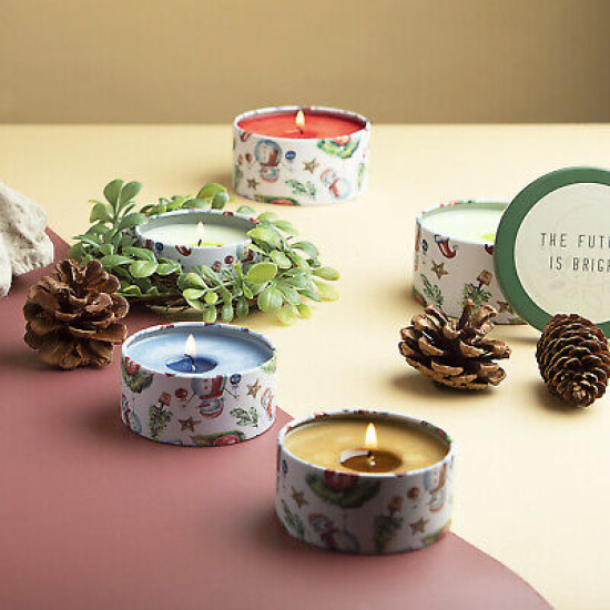 Candle Tins for Candle Making Metal Jars Storage Containers Lids and Stickers