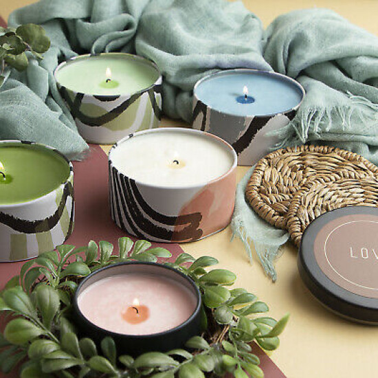 Candle Tins for Candle Making Metal Jars Storage Containers Lids and Stickers