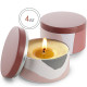 Candle Tins for Candle Making Metal Jars Storage Containers Lids and Stickers