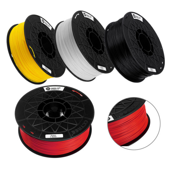 CCTREE 1KG/Roll 1.75mm Many Colors ABS Filament for Crealilty/TEVO/Anet 3D Printer - Orange
