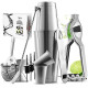 16 Pc Bartender Kit, Complete Cocktail Shaker Bar Tool Set - Recipe book & more
