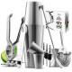 16 Pc Bartender Kit, Complete Cocktail Shaker Bar Tool Set - Recipe book & more