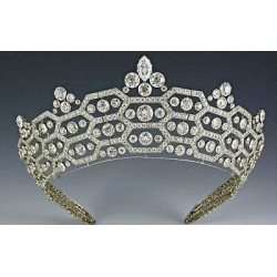 The Greville Tiara Royal British Jewelry Inspired Jewelry Cubic Zirconia New