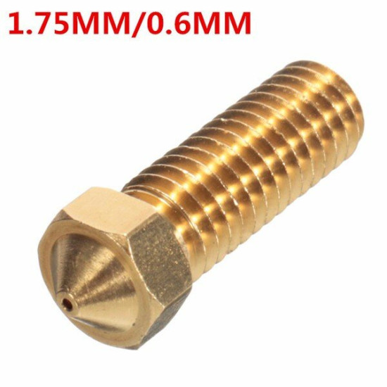 4 Size Brass Nozzle 3.0mm/1.75mm ABS/PLA Filament Extruder Nozzle For 3D Printer - 1102S