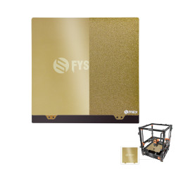 FYSETC JanusBPS 355*355mm Golden Different Face Steel Plate + Magnetic Sticker B-side + PEI Kit for 3D Printer