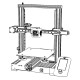 Ender 3 V2/Pro 3D Printer Upgrade Kit Black Knight kit and Belt Screws for Genuine Hiwin Linear Rail Improvement - Ender 3 Without Linear Rail