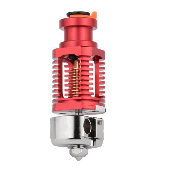 Red Lizard K1 V6 Hotend Assembled Hotend Plated Copper Nozzle for Ende3 V2 Extruder Voron Prusa I3 MK3 Extruder 3D Printer Parts - Aluminum-red