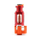Red Lizard K1 V6 Hotend Assembled Hotend Plated Copper Nozzle for Ende3 V2 Extruder Voron Prusa I3 MK3 Extruder 3D Printer Parts - Aluminum-red