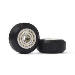 SIMAX3D Black/White Plastic CNC Openbuilds Wheel with Bearing Idler Pulley Gear Perlin Wheel for 3D Printer - White