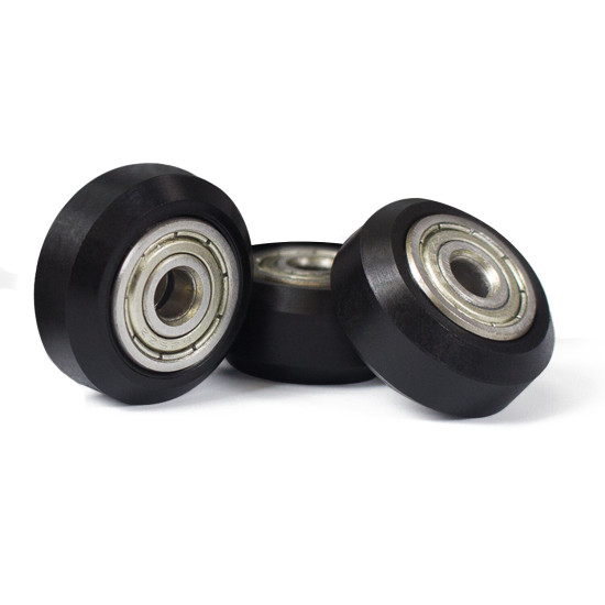 SIMAX3D Black/White Plastic CNC Openbuilds Wheel with Bearing Idler Pulley Gear Perlin Wheel for 3D Printer - White