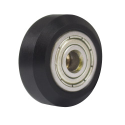SIMAX3D Black/White Plastic CNC Openbuilds Wheel with Bearing Idler Pulley Gear Perlin Wheel for 3D Printer - White