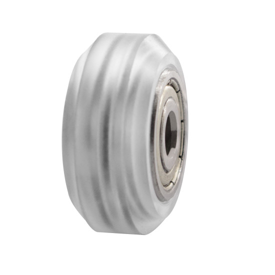 SIMAX3D Black/White Plastic CNC Openbuilds Wheel with Bearing Idler Pulley Gear Perlin Wheel for 3D Printer - White