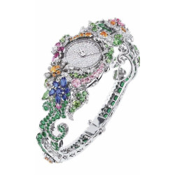 Multi Gemstone Watch 925 Sterling Silver Handmade Designer Jewelry For Women New