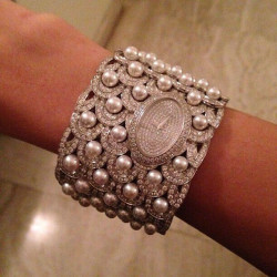 Handmade Bracelet watch jewelry for women 925 Sterling silver freshwater pearl