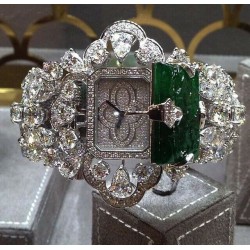 High jewelry watch for women 925 sterling silver cz celebrity style bracelet new