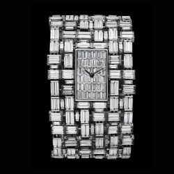 CZ Baguette Women Wrist Watch Handmade Designer Action Jewelry 925 Fine Silver