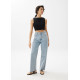 Dez Pleated Boat Neck Crop Top