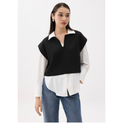 Esha Knit Crop Shell Top